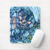 Frost Fairy Meisje's Uitzicht van een Sapphire Win Muismat (Met muis)