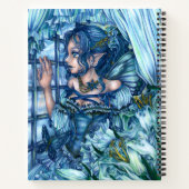 Frost Fairy Meisje's Uitzicht van een Sapphire Win Notitieboek (Achterkant)