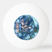 Frost Fairy Meisje's Uitzicht van een Sapphire Win Pingpongbal (Voorkant)