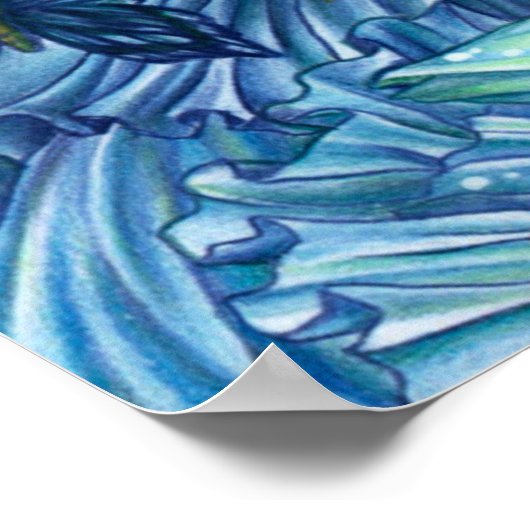 Frost Fairy Meisje's Uitzicht van een Sapphire Win Poster (Hoek)