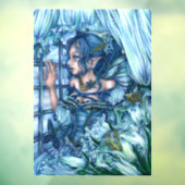 Frost Fairy Meisje's Uitzicht van een Sapphire Win Raamsticker (Vel 3)