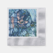 Frost Fairy Meisje's Uitzicht van een Sapphire Win Servet (Voorkant)