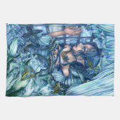 Frost Fairy Meisje's Uitzicht van een Sapphire Win Theedoek (Horizontaal)