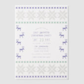 Frost Fairy Ugly Sweater Christmas Party Vellum Uitnodigingen (Voorkant)