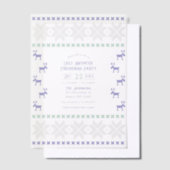 Frost Fairy Ugly Sweater Christmas Party Vellum Uitnodigingen (Offset)