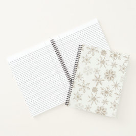 Frost & Flourish Sneeuwvlokken – Linen Journal Notitieboek