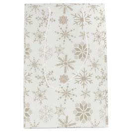 Frost & Flourish Sneeuwvlokken – Linnen Medium Cadeauzakje