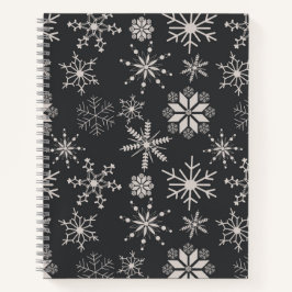 Frost & Flourish Sneeuwvlokken – Midnight Journal Notitieboek