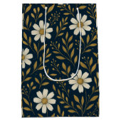 Frost & Gold Daisies Geschenktas Medium Cadeauzakje (Achterkant)
