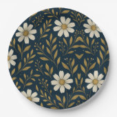 Frost & Gold Daisies Papieren Bord (Voorkant)