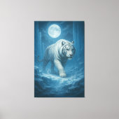 Frost King White Tiger – Majestic Icy Guardian Wa Canvas Afdruk (Voorkant)