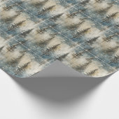 Frost-kissed takken: betoverende winter cadeaupapier (Hoek)