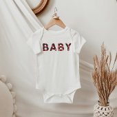 FROST Lumberjack Red Winter Flannel Baby Romper