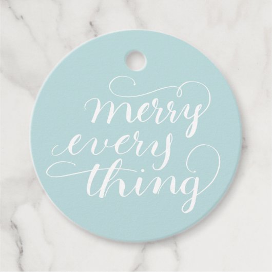 Frost Merry Alles met de hand geschreven Bedankjes Labels (Voorkant)