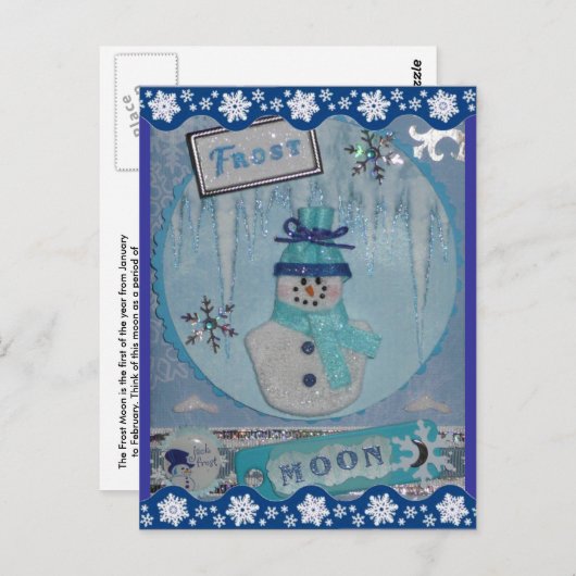 Frost Moon Briefkaart (Voorkant / Achterkant)