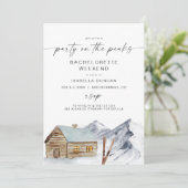 FROST Mountain Ski Cabin Bachelorette Itinerary Kaart (Staand voorkant)