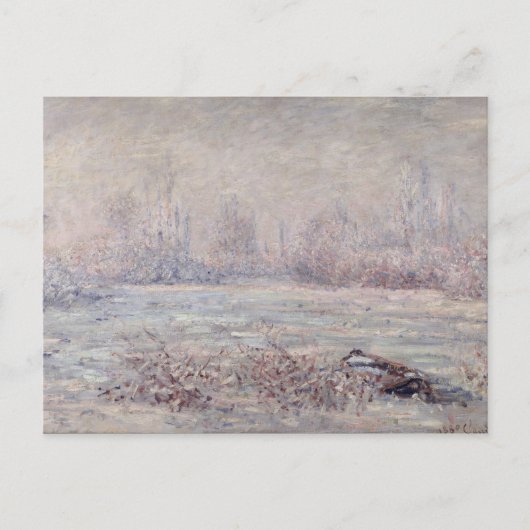 Frost nabij Vetheuil, 1880 Briefkaart (Voorkant)