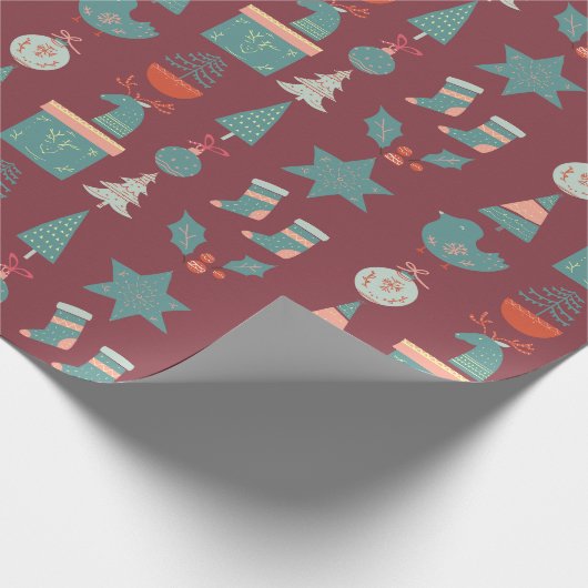 Frost Nordic Christmas Cadeaupapier (Hoek)