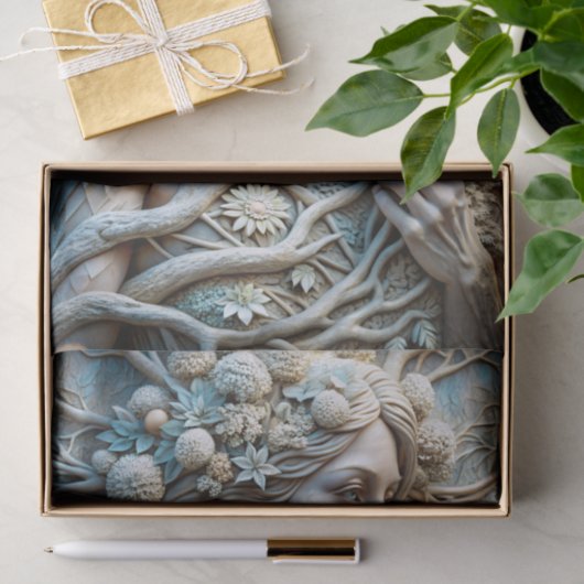 Frost Nymph Eetherische Winter Godin Decoupage Tissuepapier (Geschenk)