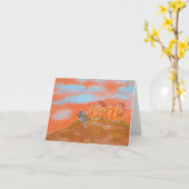 Frost on the Pumpkin Original Art Note Card Kaart (Gele Bloem)