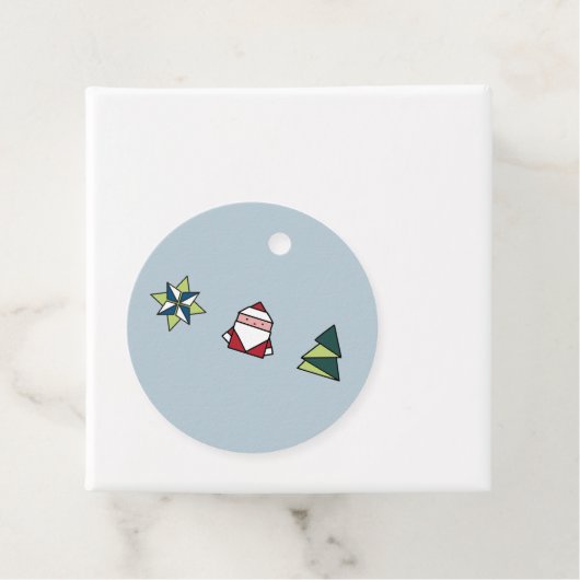 Frost Origami Kerstmis Bedankjes Labels (In situ)