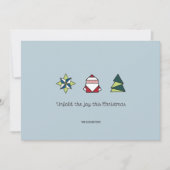 Frost Origami Kerstmis Feestdagenkaart (Voorkant)