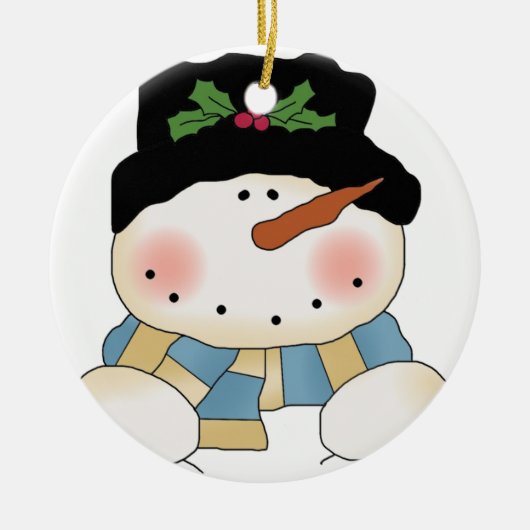 Frost Snowman Holiday Ornament (Voorkant)