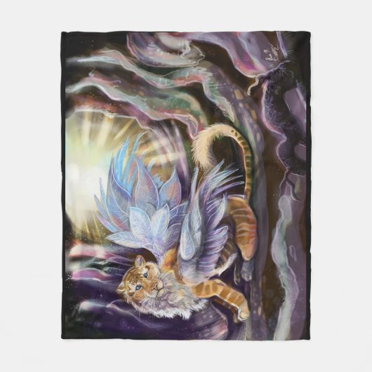 Frost Tiger Fleece Deken (Voorkant)