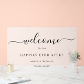 Frost Trouwacryl Bord 'Happily Ever After' (Huwelijk)