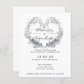 Frost Wedding Uitnodiging (Voorkant / Achterkant)