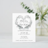 Frost Wedding Uitnodiging (Staand voorkant)