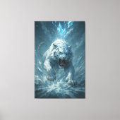 Frost White Tiger – Emperor of the Frozen Realm – Canvas Afdruk (Voorkant)