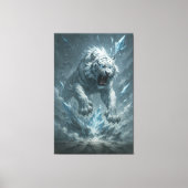 Frost White Tiger – Emperor of the Frozen Realm – Canvas Afdruk (Voorkant)