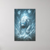 Frost White Tiger – Emperor of the Frozen Realm – Canvas Afdruk (Voorkant)