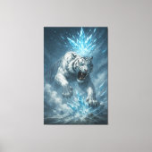 Frost White Tiger – Emperor of the Frozen Realm – Canvas Afdruk (Voorkant)