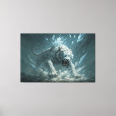 Frost White Tiger – Emperor of the Frozen Realm – Canvas Afdruk (Voorkant)