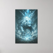 Frost White Tiger – Emperor of the Frozen Realm – Canvas Afdruk (Voorkant)