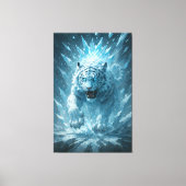 Frost White Tiger – Emperor of the Frozen Realm – Canvas Afdruk (Voorkant)
