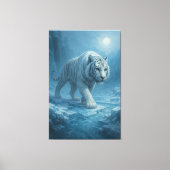 Frost White Tiger | Emperor of the Frozen Realm – Canvas Afdruk (Voorkant)
