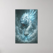 Frost White Tiger – Emperor of the Frozen Realm – Canvas Afdruk (Voorkant)