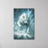 Frost White Tiger – Emperor of the Frozen Realm – Canvas Afdruk (Voorkant)
