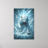 Frost White Tiger – Emperor of the Frozen Realm – Canvas Afdruk (Voorkant)