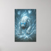 Frost White Tiger – Emperor of the Frozen Realm – Canvas Afdruk (Voorkant)