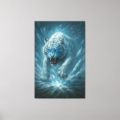 Frost White Tiger – Emperor of the Frozen Realm – Canvas Afdruk (Voorkant)