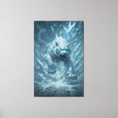 Frost White Tiger – Emperor of the Frozen Realm – Canvas Afdruk (Voorkant)
