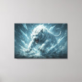Frost White Tiger – Emperor of the Frozen Realm – Canvas Afdruk (Voorkant)