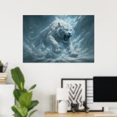 Frost White Tiger – Emperor of the Frozen Realm –  Poster (Thuiskantoor)