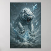 Frost White Tiger – Emperor of the Frozen Realm – Poster (Voorkant)