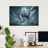 Frost White Tiger – Emperor of the Frozen Realm – Poster (Thuiskantoor)