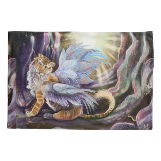 Frost Wing Tiger Kussensloop (Achterkant)